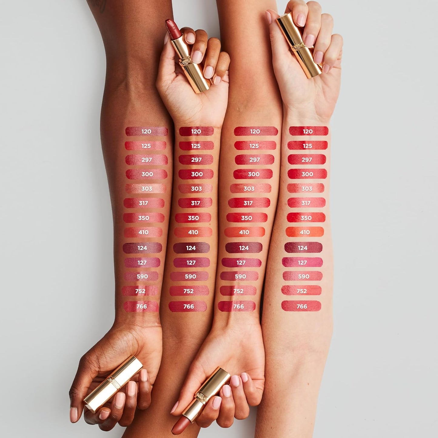 L'Oreal Paris Colour Riche Original Creamy, Hydrating Satin Lipstick with Argan Oil and Vitamin E, Ruby Flame , 1 Count