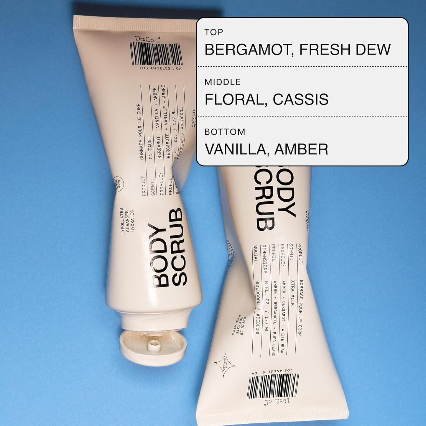 Dedcool Body Scrub Mini 2OZ Taunt – Gentle Exfoliating Formula with Rice Powder, Kakadu Plum & Coconut Oil