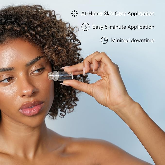 Qure Micro Infusion System for Face & Neck - Facial Moisturizing Essence, Hydrating Serum for All Skin Types, Refreshed Skin - 3-Month Supply