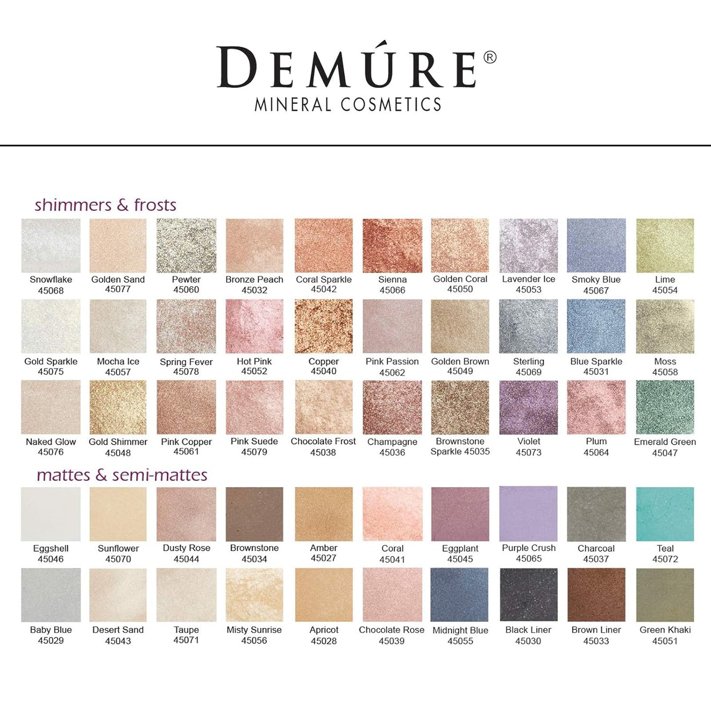 Demure Mineral Make Up Eye Shadow (Green Khaki), Matte Eyeshadow, Loose Powder, Eye Makeup, Professional Makeup By Demure