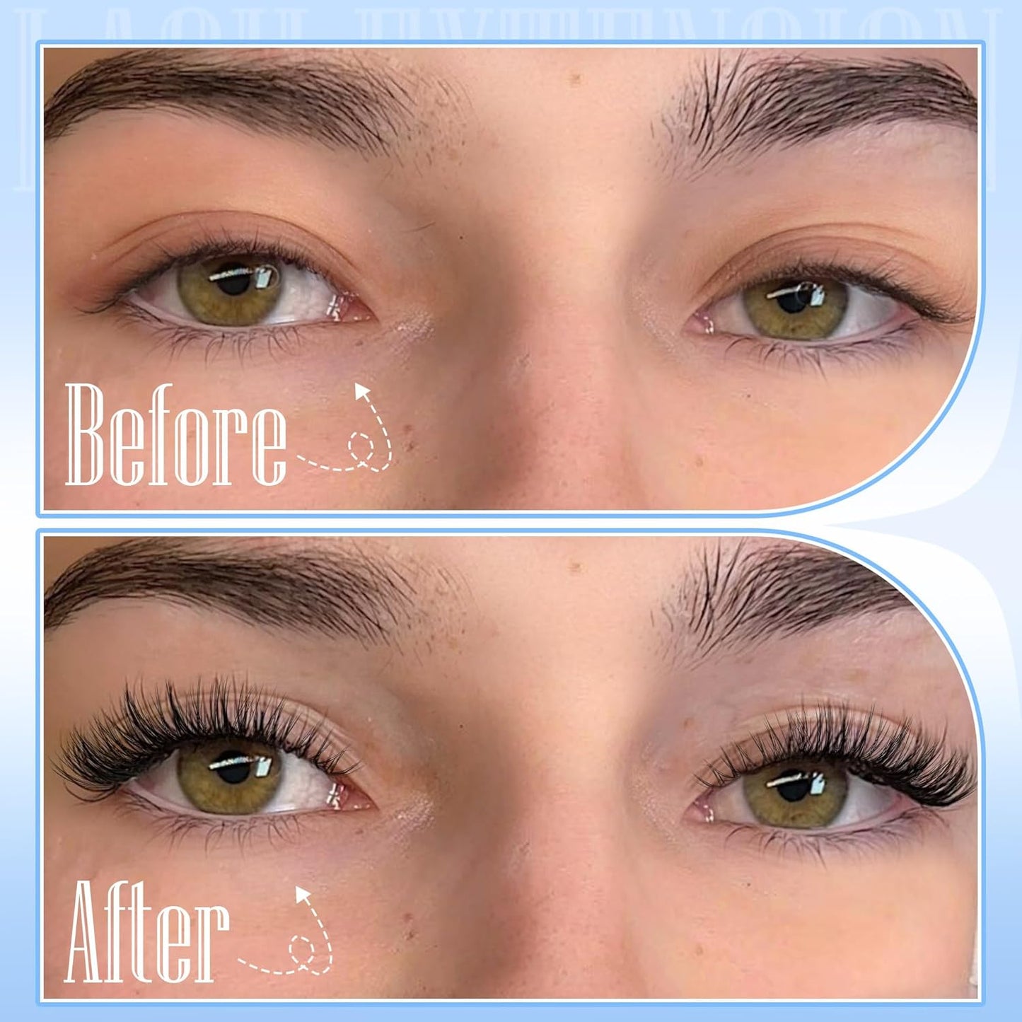 Natural Lash Clusters Wispy Cluster Eyelash Extensions Left&Right Cluster Lashes C Curl Individual Lashes Extension DIY Natural Eye Lash Clusters by TNFVLONEINS