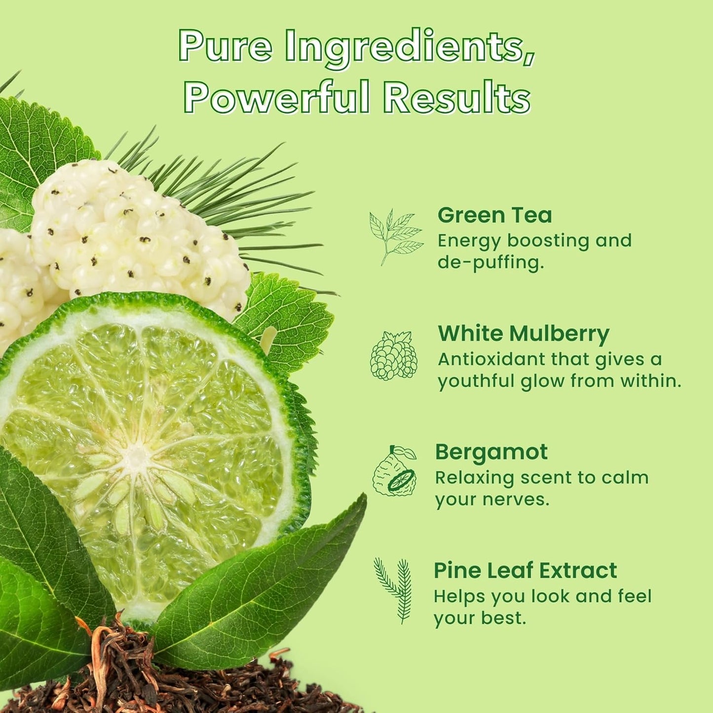 Patchology Perk Up Hydrating Under Eye Masks with Green Tea - Under Eye Patches For Dark Circles and Puffy Eyes Care, Treatment & Moisturizer - Eye Bags, Puffiness & Wrinkles Reducer (5 Pairs)