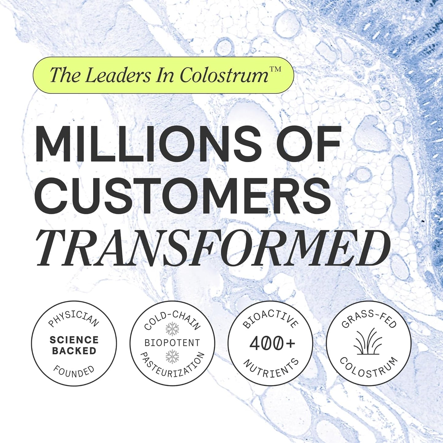 ARMRA Colostrum™ Powder | Unflavored | Gut Health & Bloating | Skin & Hair | Immunity | Keto, Gluten & Fat-Free | 60 Servings