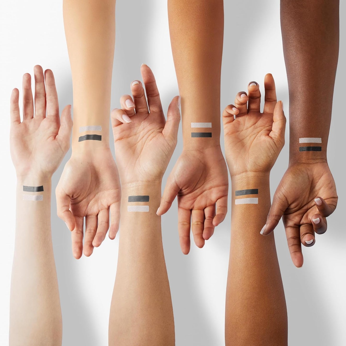 Julep Eyeshadow 101 Crème-to-Powder Waterproof Eyeshadow Stick Duo – Long-Lasting, Crease-Proof, Easy Apply with Built-in Smudger - Pearl Shimmer + Onyx Matte