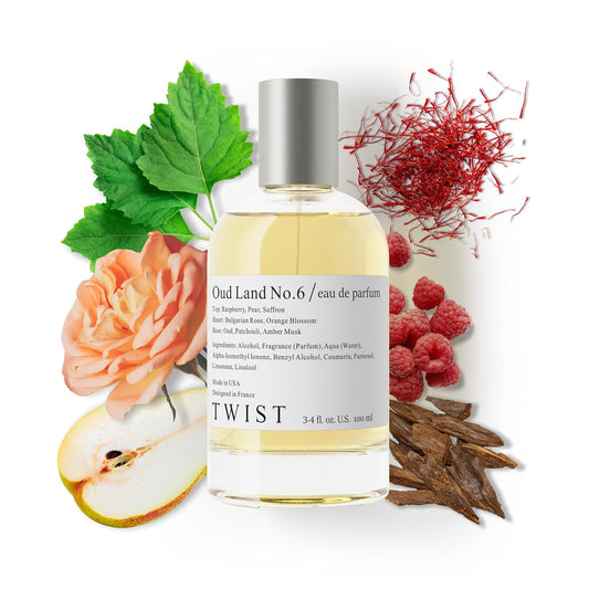 Twist - Oud Land No. 6 - Eau De Parfum Inspired by Guc. Oud, Long-Lasting Perfume For Women & Men, Paraben Free, Vegan, Clean Ingredients, Fragrance, Unisex - Spray 100 ml | 3.4 fl. oz.