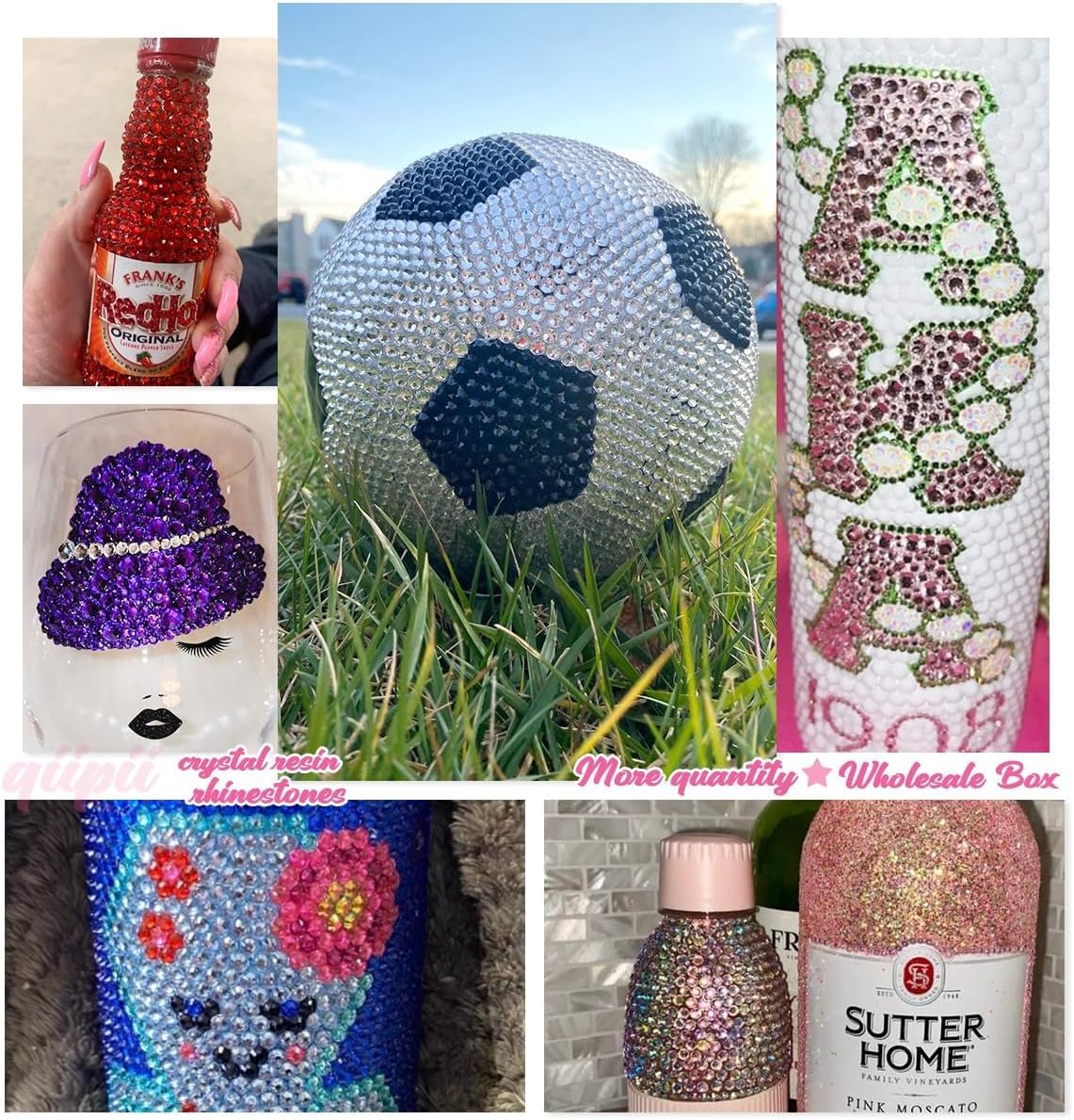 16000PCS Olive Green Crystal Resin Rhinestones for Crafting 3mm 4mm 5mm Grass Green Flatback Stones Non-Hotfix Diamonds Crystals Gems Charms for Nails Face Eyes Makeup Tumblers Mugs Bottles DIY Crafts