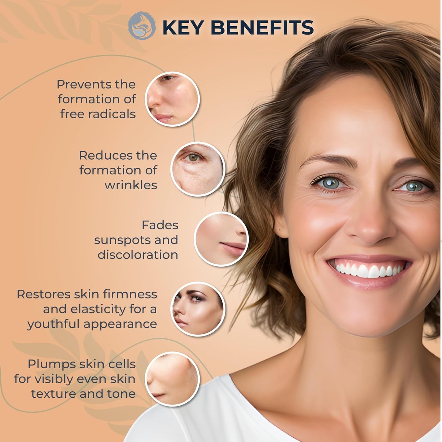 Vitamin C Face Serum - Anti Aging & Brightening Facial Serum - With Hyaluronic Acid Gotu Kola & Jojoba Oil - Natural & Organic - Foxbrim Naturals 1oz