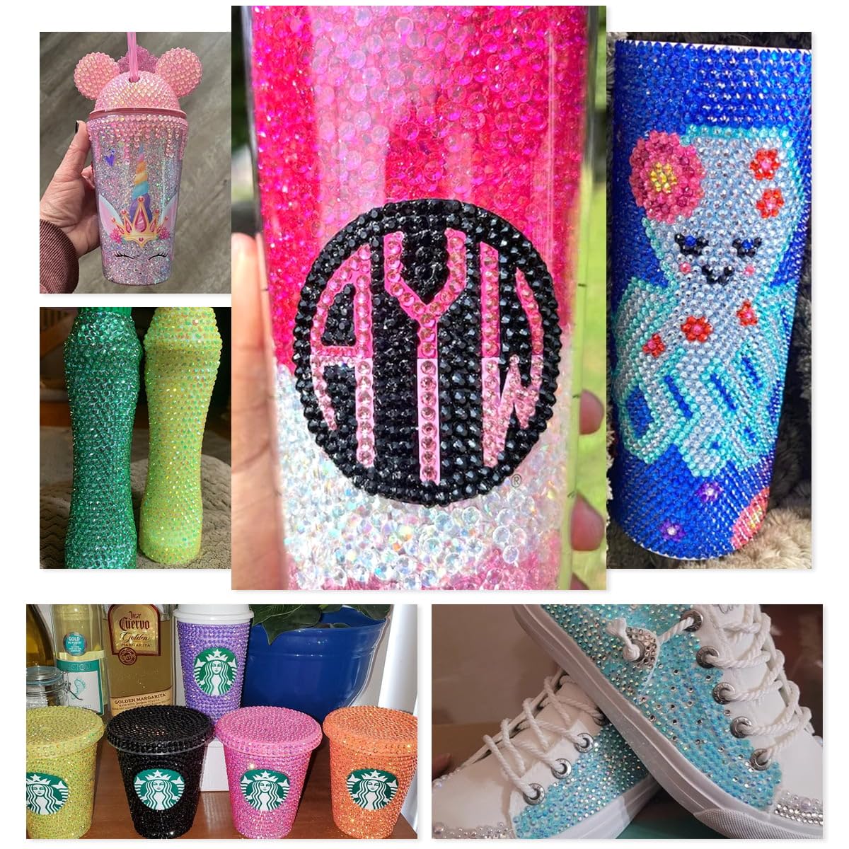 16000PCS Aquamarine AB Resin Rhinestones for Crafting 3mm 4mm 5mm Lake Blue Flatback Jelly Stones Bulk Water Blue Diamonds Gems for Nails Face Eyes Makeup Tumblers Bottles DIY Crafts Clothes