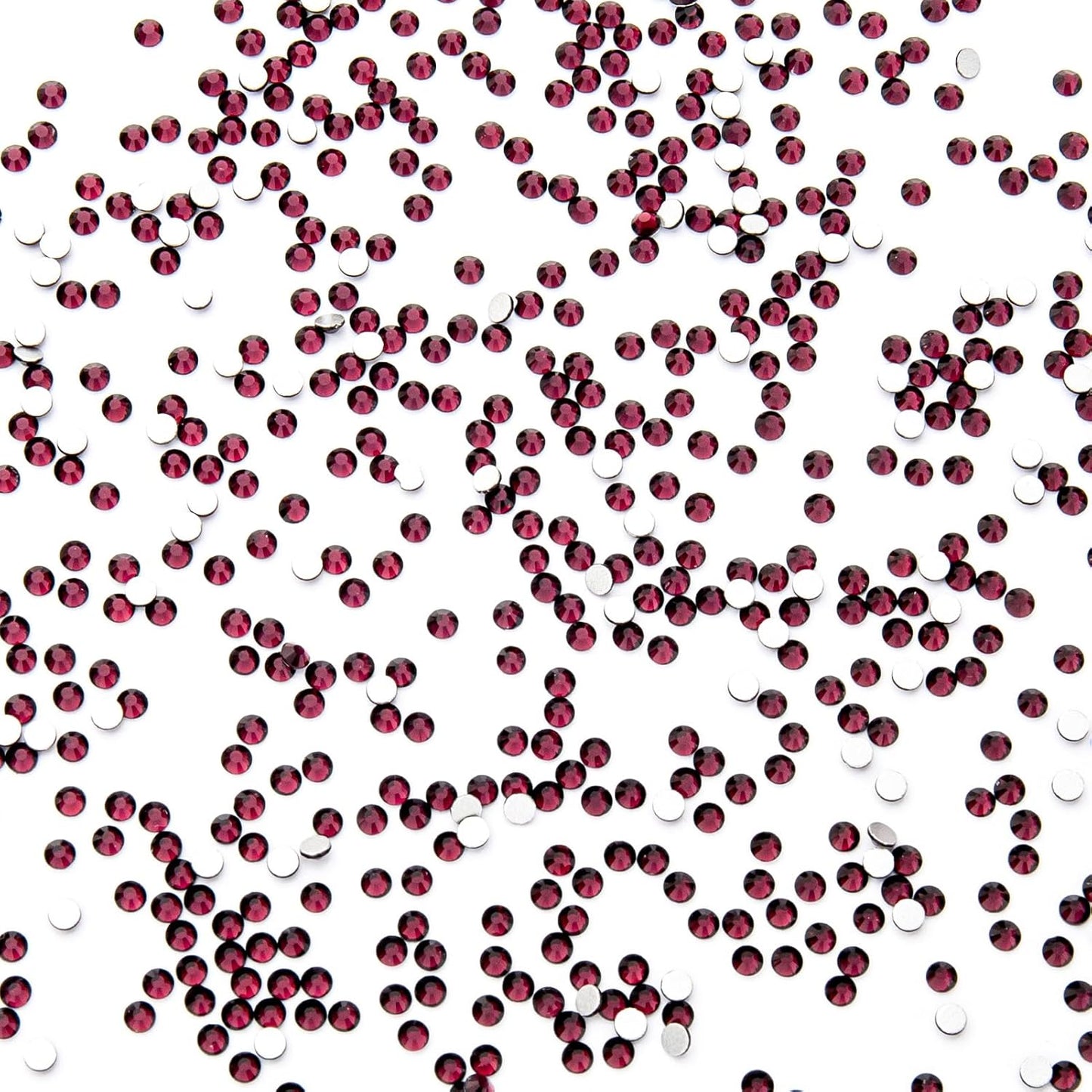 1440Pcs Amethyst Crystal Rhinestones,Glass Flatback Rhinestones Mini Gemstones for Nail Face Makeup Art Crafts Clothes Decoration -(SS10,2.8mm,Amethyst)