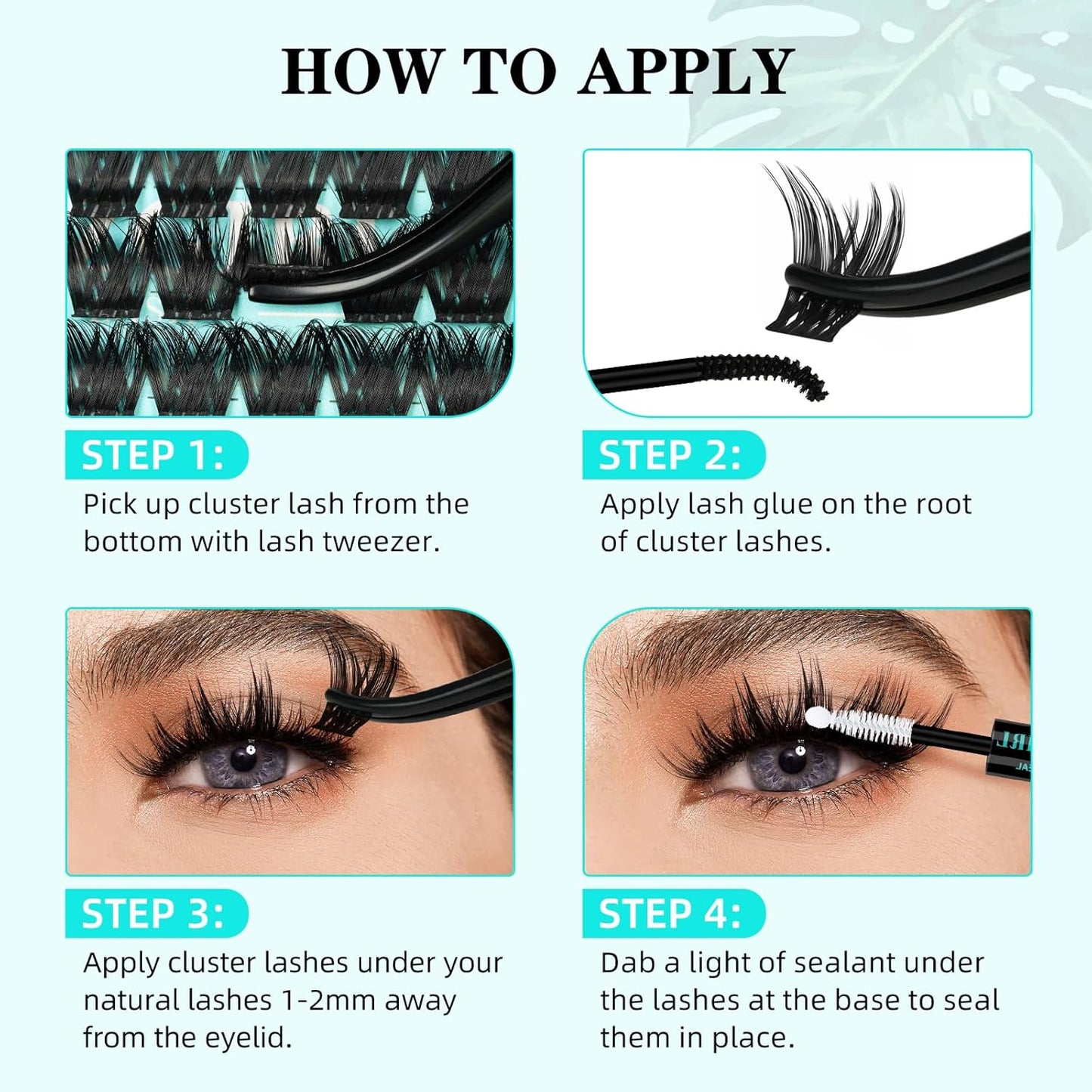 Lash Clusters Wet Look 168Pcs Eyelash Cluster Ultra-Thin Lash Band Eyelashes Extensions Spiky Anime Wide Span Lashes(Tulip,D-10mm)