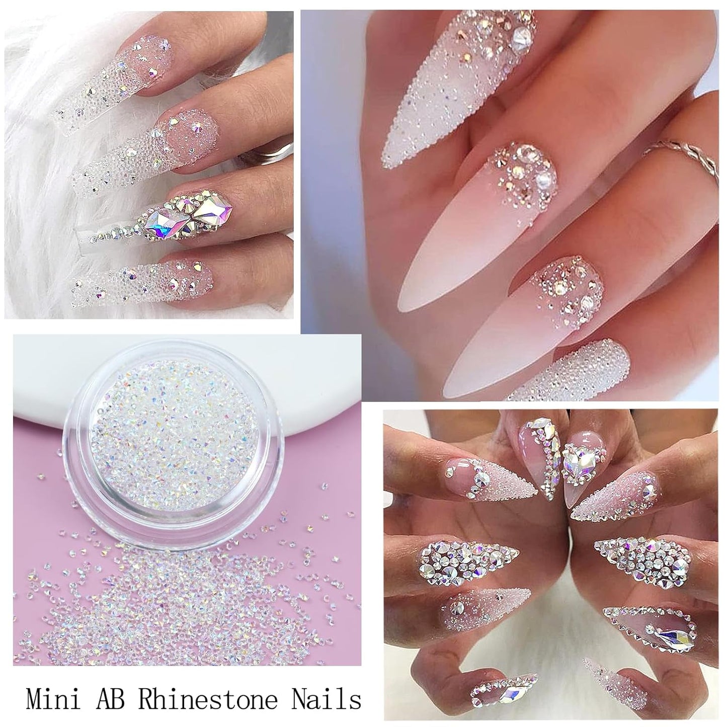 4 Boxes Nail Rhinestones Flatback Rhinestones Nail Charms Multi Shaped Crystals Nails Gems and Rhinestone Jewels Supplies Luxurious Accessories for Women Nails Decorations