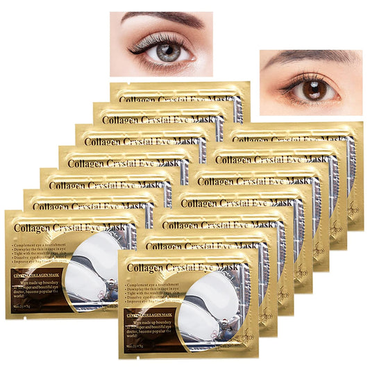 Jakuva Under Eye Patches 30PCS Pairs Collagen Eye Masks Eye Patches for Dark Circles and Puffy Eyes, Reduce Wrinkles, Gel Eye Mask Skincare for Moisturizing, Eye Bags Treatment, White
