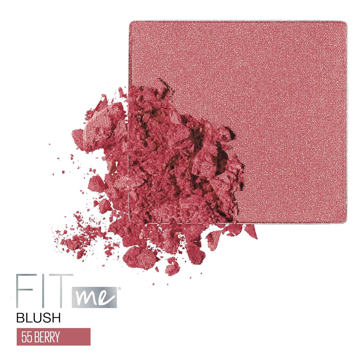 Maybelline Fit Me Powder Blush, Lightweight, Smooth, Blendable, Long-lasting All-Day Face Enhancing Makeup Color, Berry, 1 Count