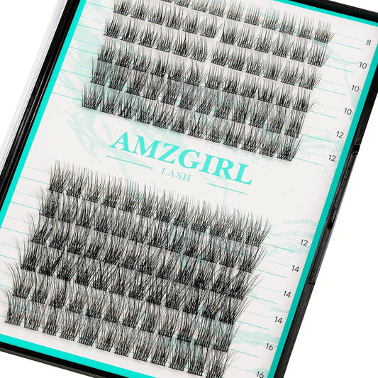 Lash Clusters Wispy 144PCS Eyelash Extension Cluster Lashes Individual Lashes DIY Lash Extension Natural Look Cluster Eyelash Extensions False Eyelashes at Home for Beginners(Daybreak,D-Mix8-16mm)